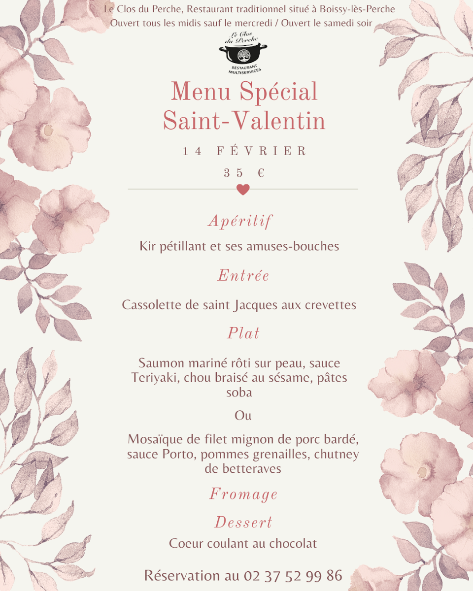 Menu Le Clos Du Perche-1
